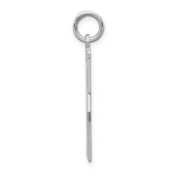 14K White Gold Scissors Charm