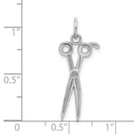 Load image into Gallery viewer, 14K White Gold Scissors Charm
