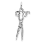 Load image into Gallery viewer, 14K White Gold Scissors Charm
