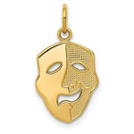 Load image into Gallery viewer, 14K Yellow Gold Comedy Mask Charm

