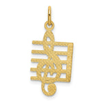Load image into Gallery viewer, 14K Yellow Gold Music Note Charm
