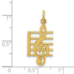 Load image into Gallery viewer, 14K Yellow Gold Music Note Charm
