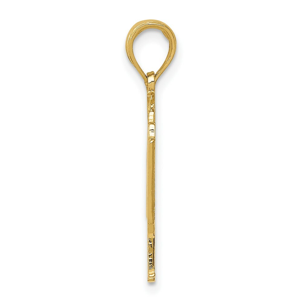 14K Yellow Gold Piano Pendant
