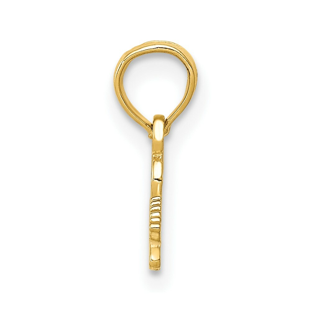 14K Yellow Gold Electric Guitar Pendant