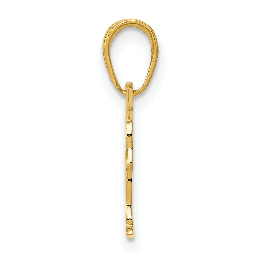 14K Yellow Gold Gymnastics Pendant