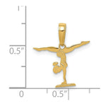 Load image into Gallery viewer, 14K Yellow Gold Gymnastics Pendant
