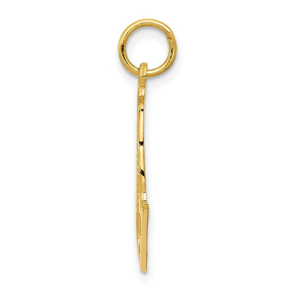 14K Yellow Gold Figure Skate
