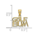Load image into Gallery viewer, 14K Yellow Gold Golf Bum Charm Pendant
