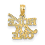 Load image into Gallery viewer, 14K Yellow Gold Hole in One With Golf Club Charm Pendant
