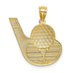Load image into Gallery viewer, 14K Yellow Gold and Rhodium Golf Pendant
