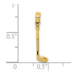 Load image into Gallery viewer, 14K Yellow Gold Golf Club Charm Pendant
