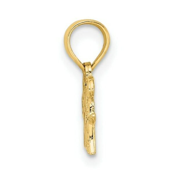 14K Yellow Gold Soccer Mom Charm Pendant