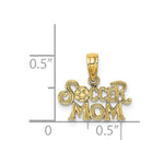 Load image into Gallery viewer, 14K Yellow Gold Soccer Mom Charm Pendant
