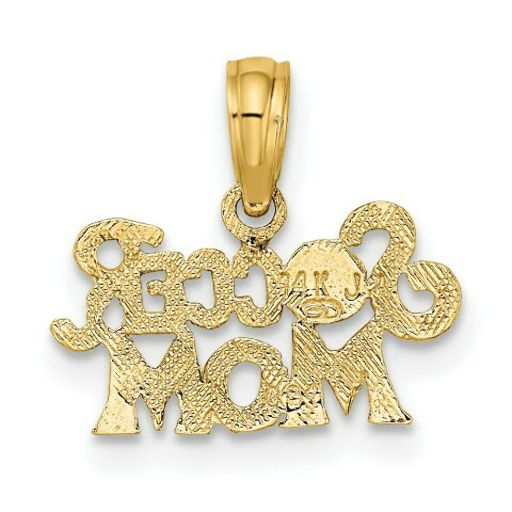 14K Yellow Gold Soccer Mom Charm Pendant