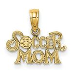 Load image into Gallery viewer, 14K Yellow Gold Soccer Mom Charm Pendant
