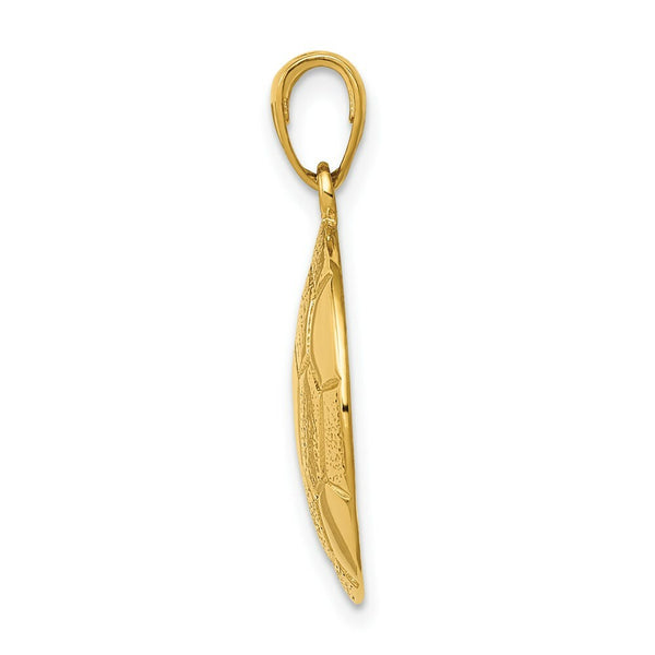 14K Yellow Gold Soccer Ball Pendant