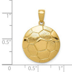Load image into Gallery viewer, 14K Yellow Gold Soccer Ball Pendant
