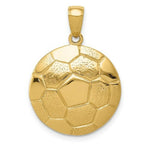 Load image into Gallery viewer, 14K Yellow Gold Soccer Ball Pendant
