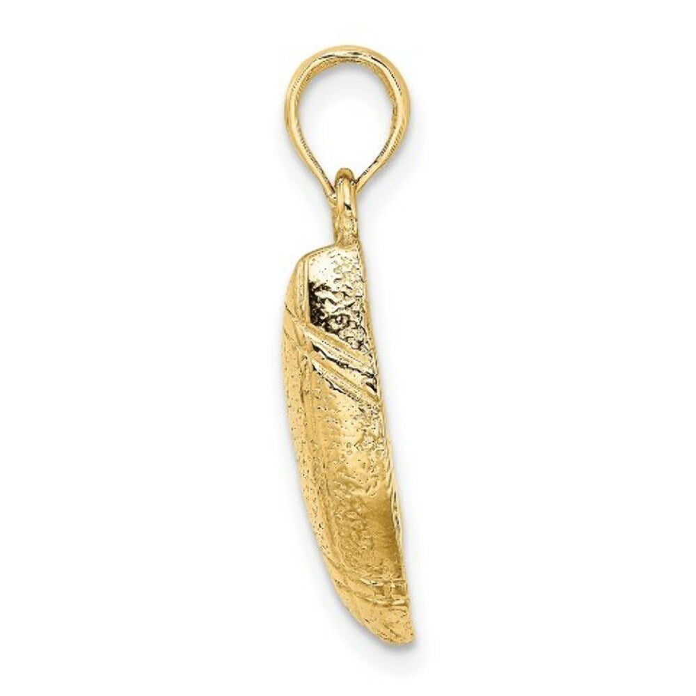 14K Yellow Gold Football Charm Pendant