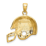 Load image into Gallery viewer, 14K Yellow Gold Football Helmet Pendant
