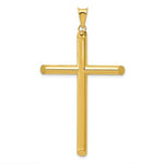Load image into Gallery viewer, 14K Yellow Gold 3-D Polished Hollow Cross Pendant

