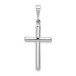 Load image into Gallery viewer, 14K White Gold Cross Pendant 42mm length
