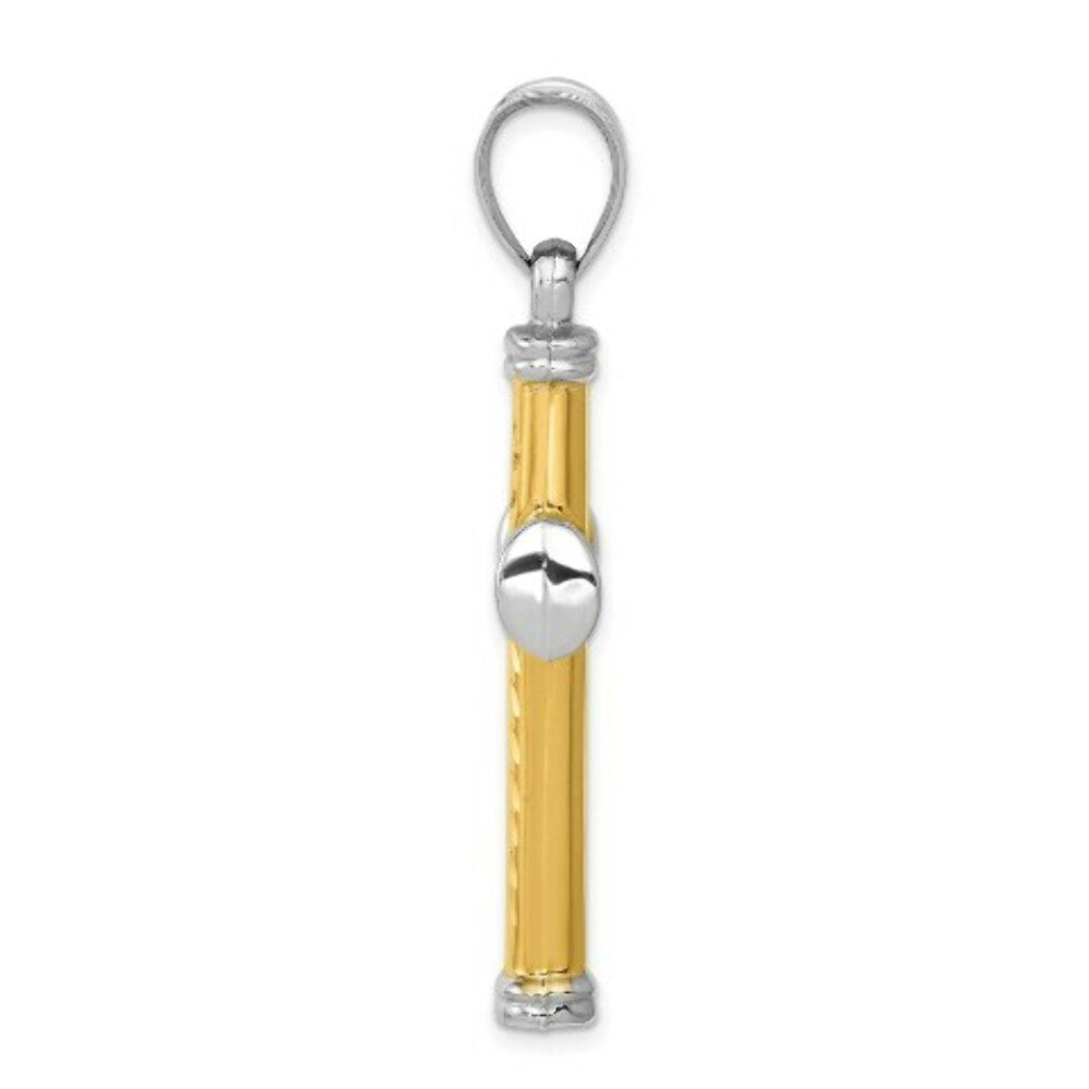14K Two-tone Gold & Rhodium Reversible Cross