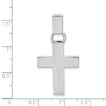 Load image into Gallery viewer, 14K White Gold Modern Cross Pendant
