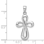Load image into Gallery viewer, 14K White Gold Cross Pendant 35mm length
