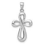 Load image into Gallery viewer, 14K White Gold Cross Pendant 35mm length
