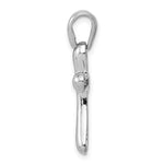 Load image into Gallery viewer, 14K White Gold Freeform Cross Pendant
