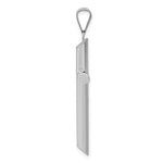Load image into Gallery viewer, 14K White Gold Polished Hollow Cross Pendant 45mm length
