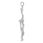 Load image into Gallery viewer, 14K White Gold Crucifix Pendant 73mm length
