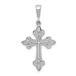 Load image into Gallery viewer, 14K White Gold Cross Pendant 40mm length
