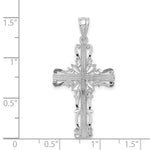 Load image into Gallery viewer, 14K White Gold Latin Cross Pendant 36mm length
