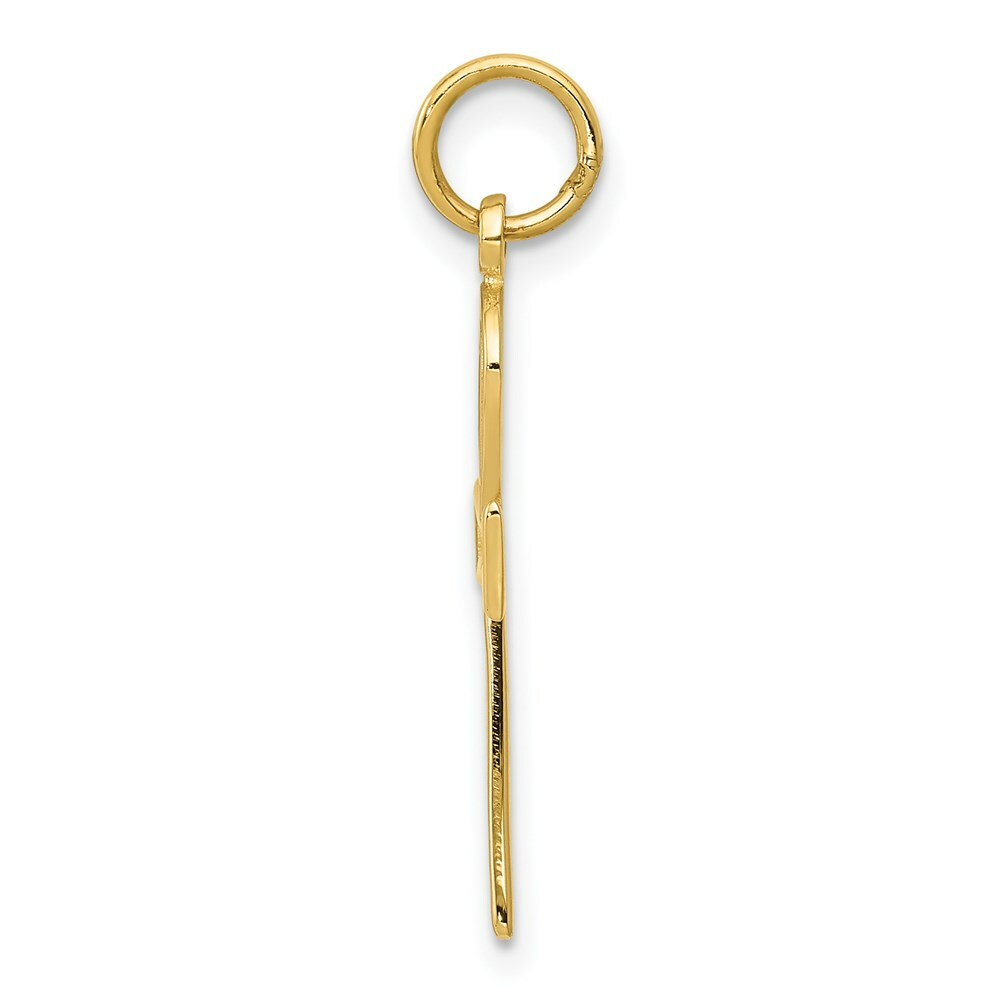 14K Yellow Gold Ankh Cross Charm