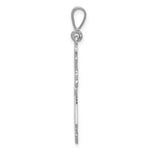Load image into Gallery viewer, 14K White Gold Fleur De Lis Cross Pendant
