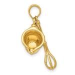 Load image into Gallery viewer, 14K Yellow Gold 3-D Black Enameled Measuring Cup and Whisk Pendant
