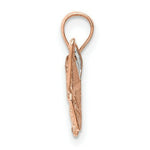 Load image into Gallery viewer, 14K Rose Gold &amp; Rhodium Diamond-cut Butterfly Pendant
