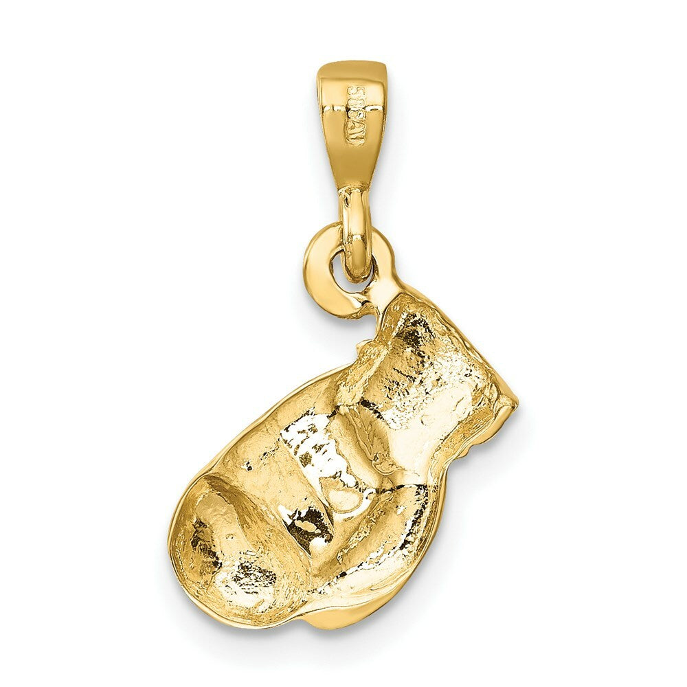 14K Yellow Gold Boxing Glove Pendant