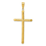 Load image into Gallery viewer, 14K Yellow Gold Fancy Textured Cross Pendant
