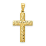 Load image into Gallery viewer, 14K Yellow Gold Reversible Cross Pendant
