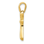 Load image into Gallery viewer, 14K Yellow Gold Polished Freeform Cross Pendant
