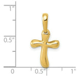 Load image into Gallery viewer, 14K Yellow Gold Small Freeform Cross
