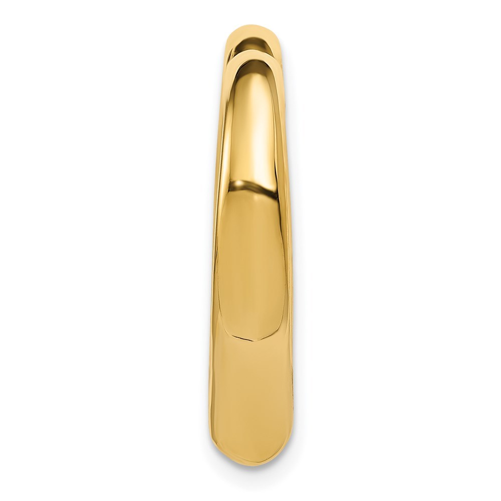 14K Yellow Gold Heart Hollow Pendant Slide