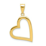 Load image into Gallery viewer, 14K Yellow Gold Hollow Heart Pendant
