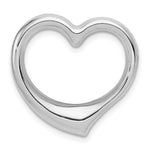 Load image into Gallery viewer, 14K White Gold Heart Hollow Pendant Slide
