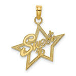 Load image into Gallery viewer, 14K Yellow Gold Sweet 16 Charm Pendant
