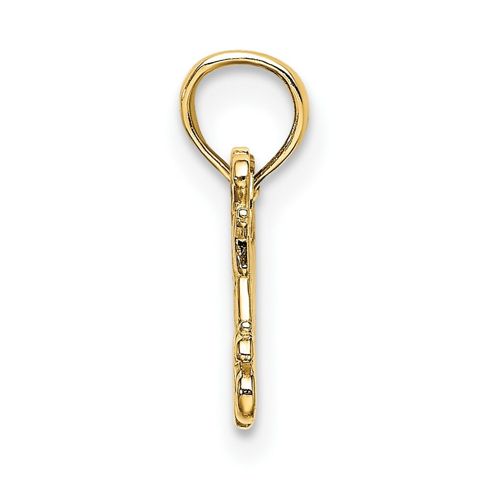 14K Yellow Gold I Love My Grandkids Charm Pendants