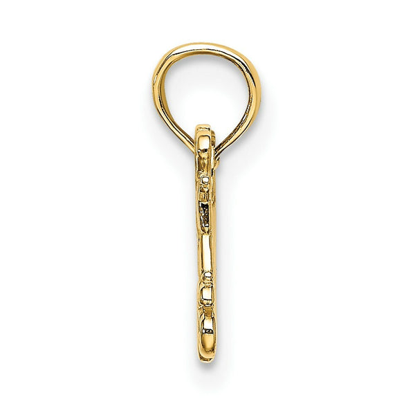 14K Yellow Gold I Love My Grandkids Charm Pendants